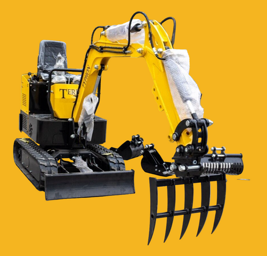 Rake Attachment for 1 Ton Mini Excavator  USA STOCK