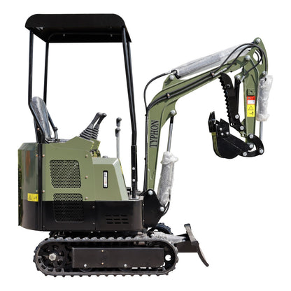 Mini Excavator 1 Ton Digger 13.5hp Gas Tracked Crawler B&S EPA Engine