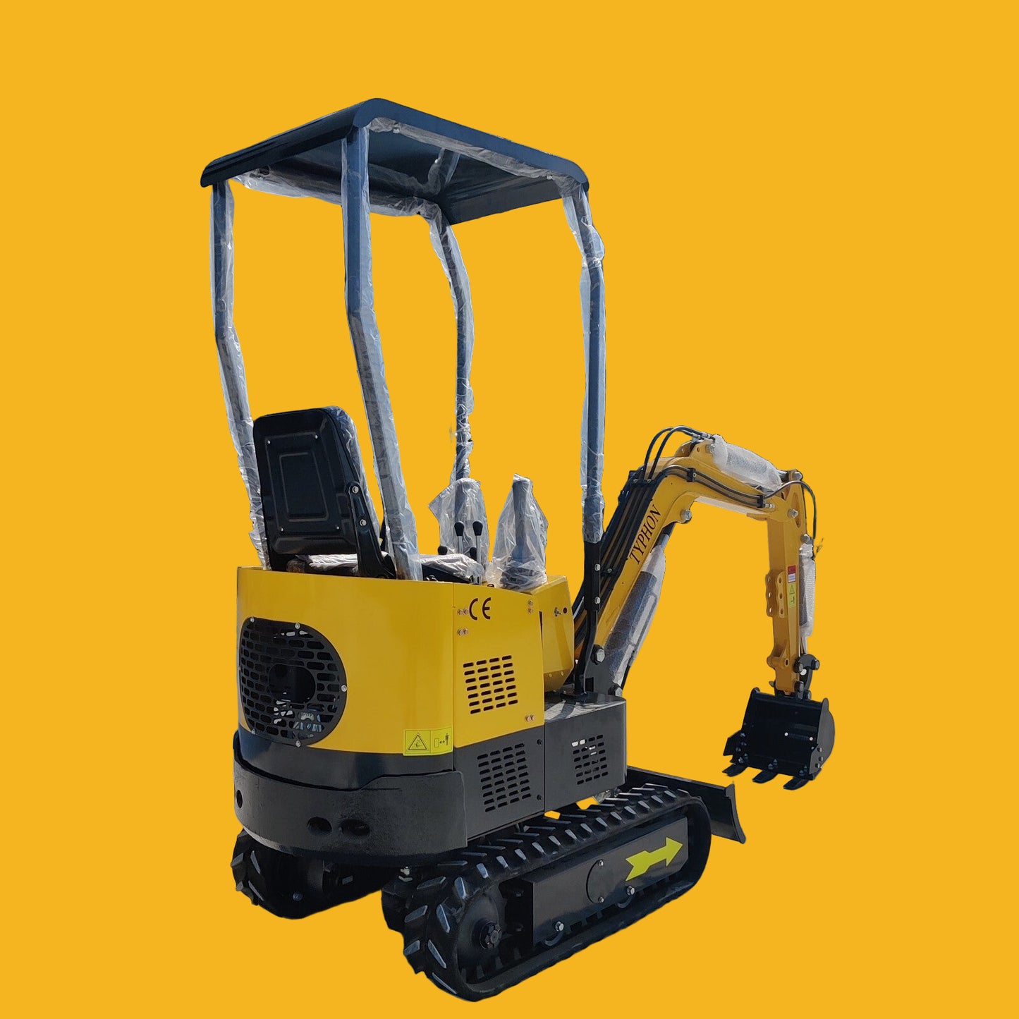 Mini Excavator 1 Ton Digger 13.5hp Gas Tracked Crawler B&S EPA Engine In USA