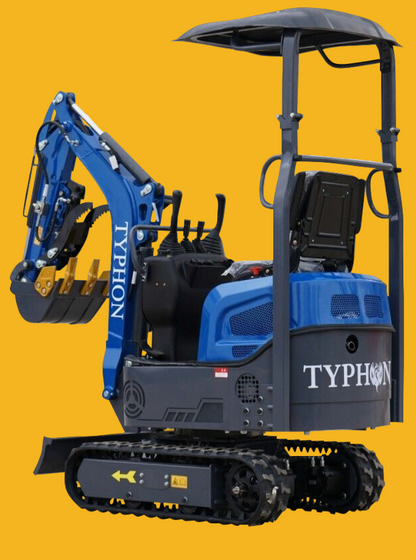 Mini Excavator 1 Ton Digger 13.5hp Gas Tracked Crawler B&S EPA Engine TERROR XI