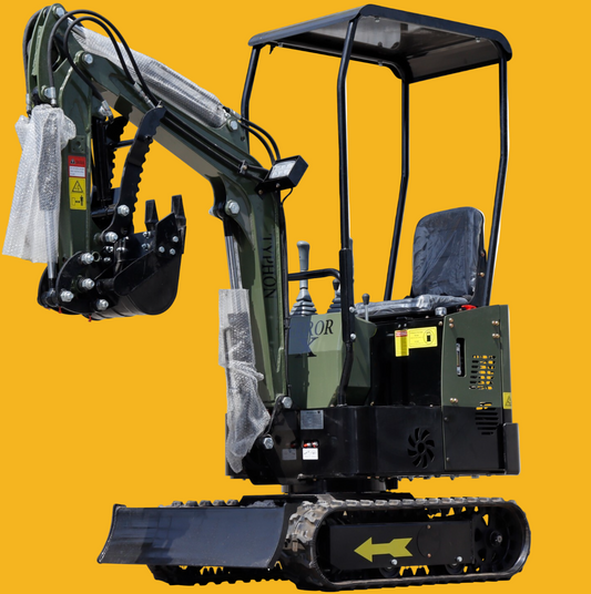 Mini Excavator 1 Ton Digger 13.5hp Gas Tracked Crawler B&S EPA Engine
