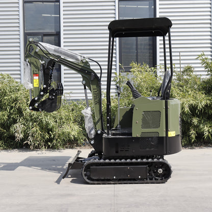 Mini Excavator 1 Ton Digger 13.5hp Gas Tracked Crawler B&S EPA Engine