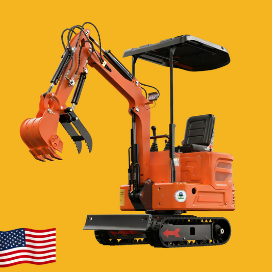 13.5HP 1 TON Mini Excavator B&S EPA Engine Hydraulic Thumb Digger