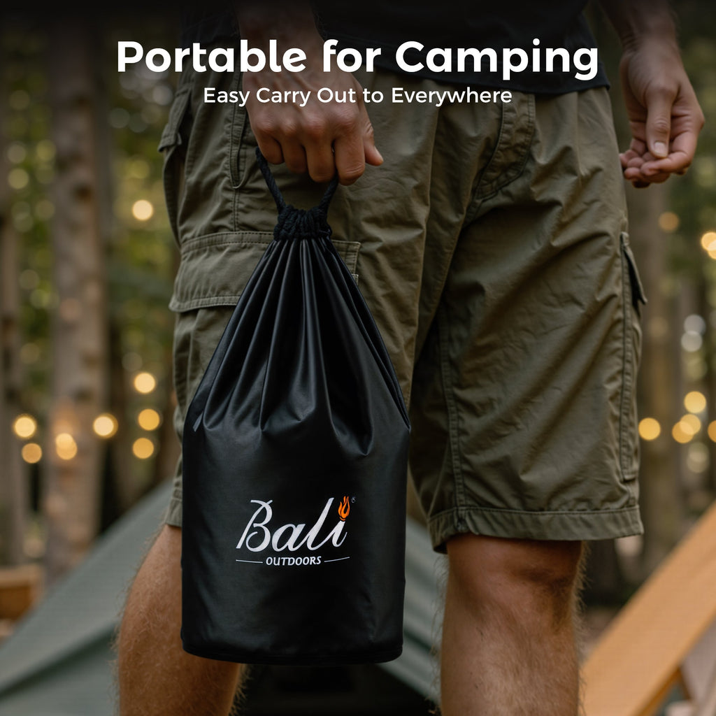 6.5 Inch Wood Stainless Steel Tabletop Fire Pit