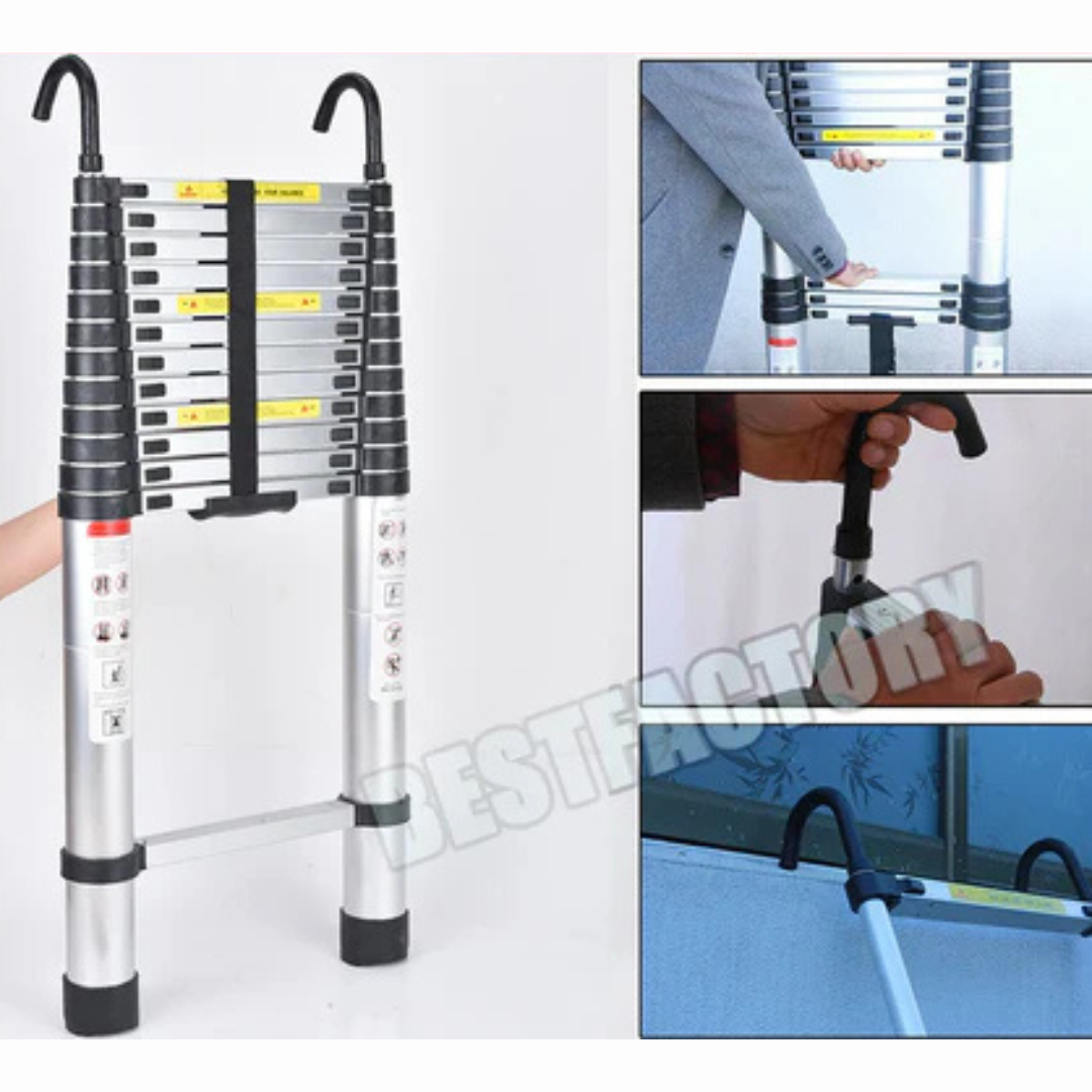 Ladder Portable Extendable Multi-Purpose Folding Aluminium Ladder Heavy Duty Extension