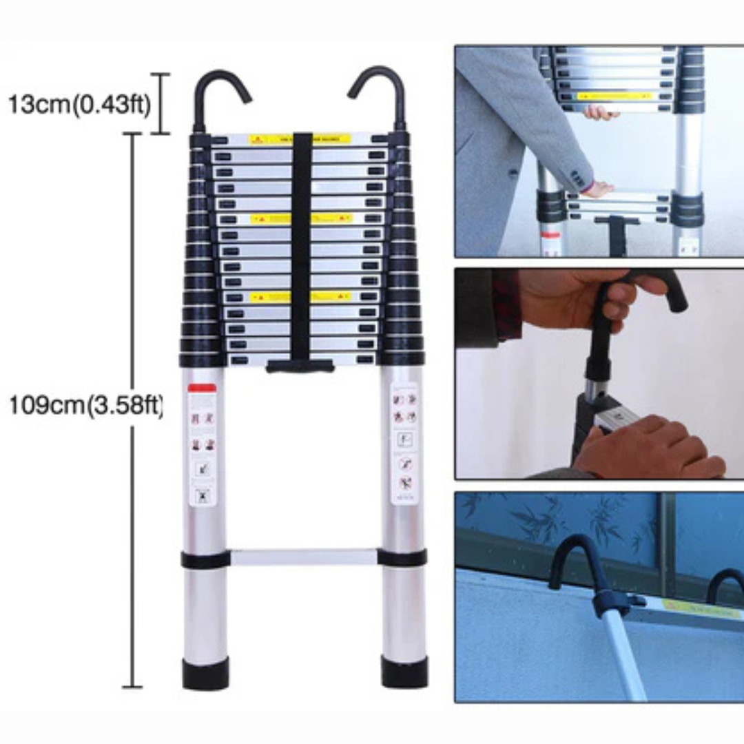 Ladder Portable Extendable Multi-Purpose Folding Aluminium Ladder Heavy Duty Extension