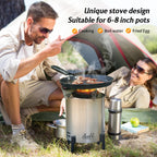 6.5 Inch Wood Stainless Steel Tabletop Fire Pit