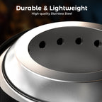 6.5 Inch Wood Stainless Steel Tabletop Fire Pit