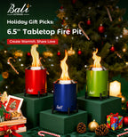 6.5 Inch Wood Stainless Steel Tabletop Fire Pit