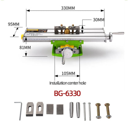 ALLSOME MINIQ Multifunction Drill Vise Fixture Working Table Mini Precision Milling Machine Worktable