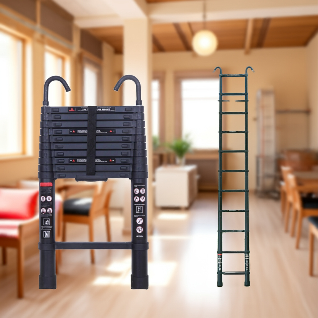 Ladder Portable Extendable Multi-Purpose Folding Aluminium Ladder Heavy Duty Extension