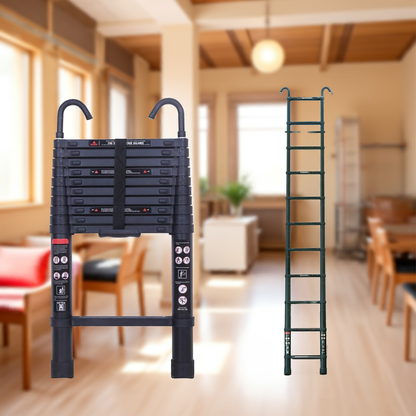 Ladder Portable Extendable Multi-Purpose Folding Aluminium Ladder Heavy Duty Extension
