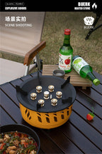 19800W 7-Core Camping Stove High-Power Gase Burner Windproof Stove Electronic ignition Outdoor Stoves Hiking Camping 2023