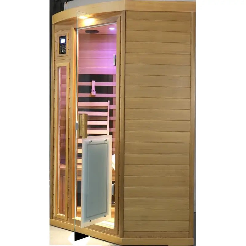 Two-Person Far-Infrared Cedar Indoor Pentagonal Sauna Room