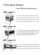 Alloy Folding Firewood Stove Hiking Camping Heating Stove (Titanium )