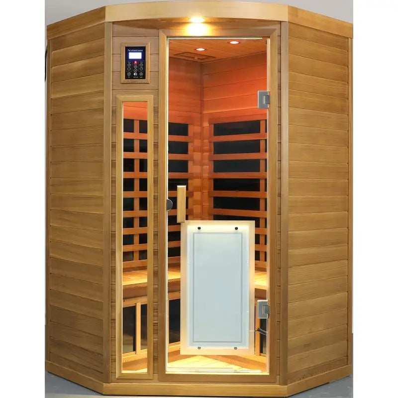 Two-Person Far-Infrared Cedar Indoor Pentagonal Sauna Room