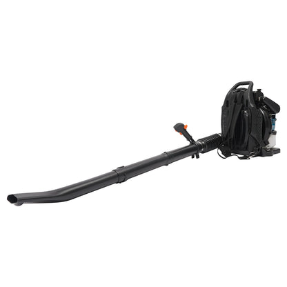75.6CC 4 Stroke Backpack Leaf Blower 2.6KW Gasoline Powered Engine Lawn Blower Cordless Snow Dust Blowing Cleaning Tool 7000Rpm