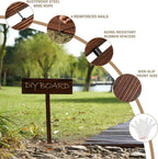 8FT Wooden Garden Pathway Curved Outdoor Walkway Roll Out Cedar Wood Patio Flooring Path Decorative Lawn Patio  (Brown)