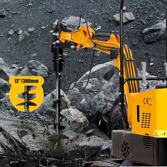 1.6 Ton Mini Excavator – Compact Hydraulic Digger with Retractable Chassis | 12HP Diesel Engine | CE Certified