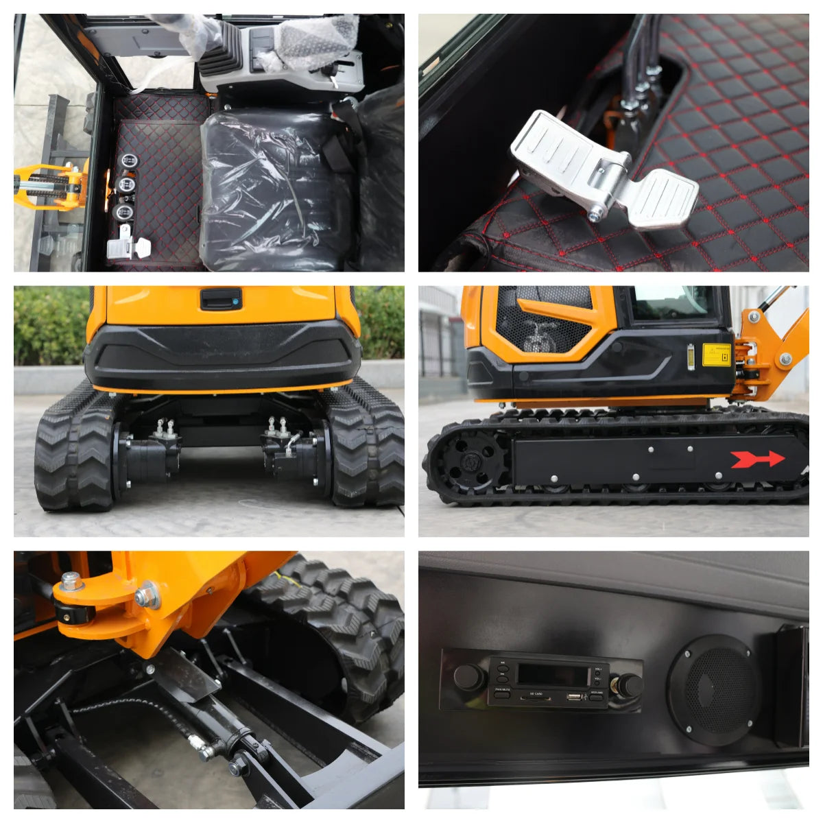 1.8 Ton Mini Excavator with Kubota Engine | 25HP Crawler Digger for Farms, Construction, Landscaping