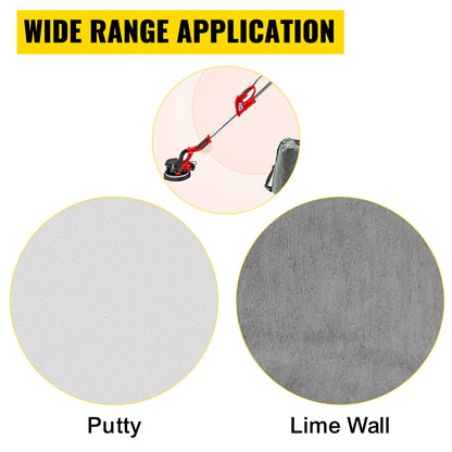 Drywall Sander 850W – Variable Speed 800–1750 RPM | LED Light, Telescopic Handle, Vacuum Bag Included