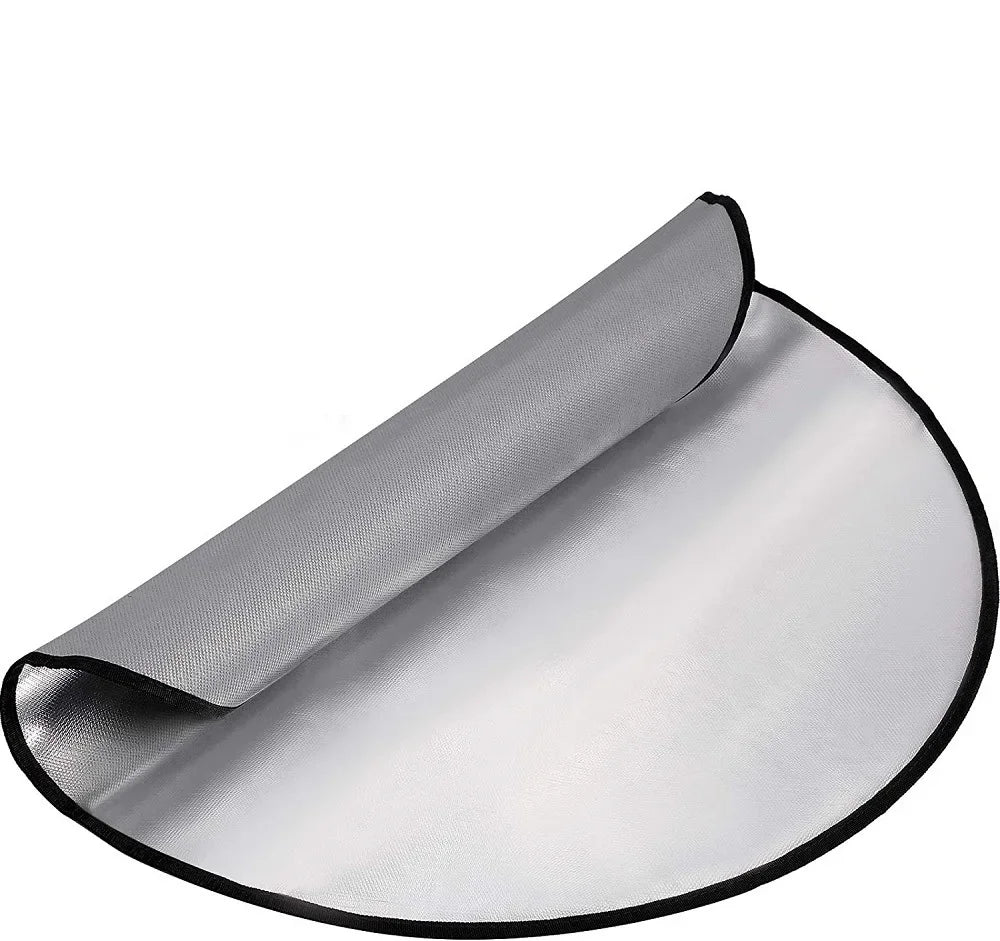 Grill Mat Fireproof Pad Flame Retardant Fiberglass Fire Blanket For Wood Burner Outdoor Picnic Barbecue Heat Insulation