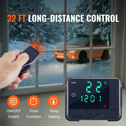 8KW Diesel Air Heater 12V/24V with LCD & Remote – Quiet, Efficient Heating for RVs, Trucks, Boats, and Indoor Use