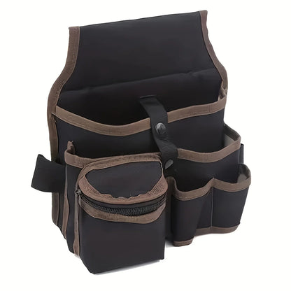 Heavy-Duty Electrician Tool Waist Bag – Multi-Purpose Nylon Maintenance Belt Pouch for Hardware & Repair