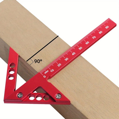 Center Finder Woodworking Square – 45°/90° Aluminum Scribe Gauge