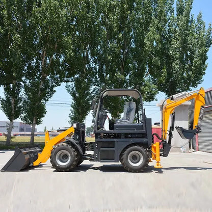 4×4 Backhoe Loader with Kubota Engine – Front Loader & Mini Excavator Combo | 50HP Agricultural Digger