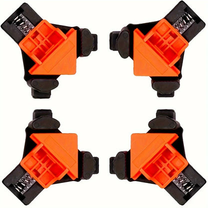 2pcs 90° Corner Clamps – Quick Adjustable Spring-Loaded Clamps for Woodworking, Cabinets & Frame Assembly