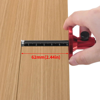 Dual Scale Wheel Marking Gauge – Precision Woodworking Scriber Tool with Inch & MM for Mortise and Parallel Line Marking