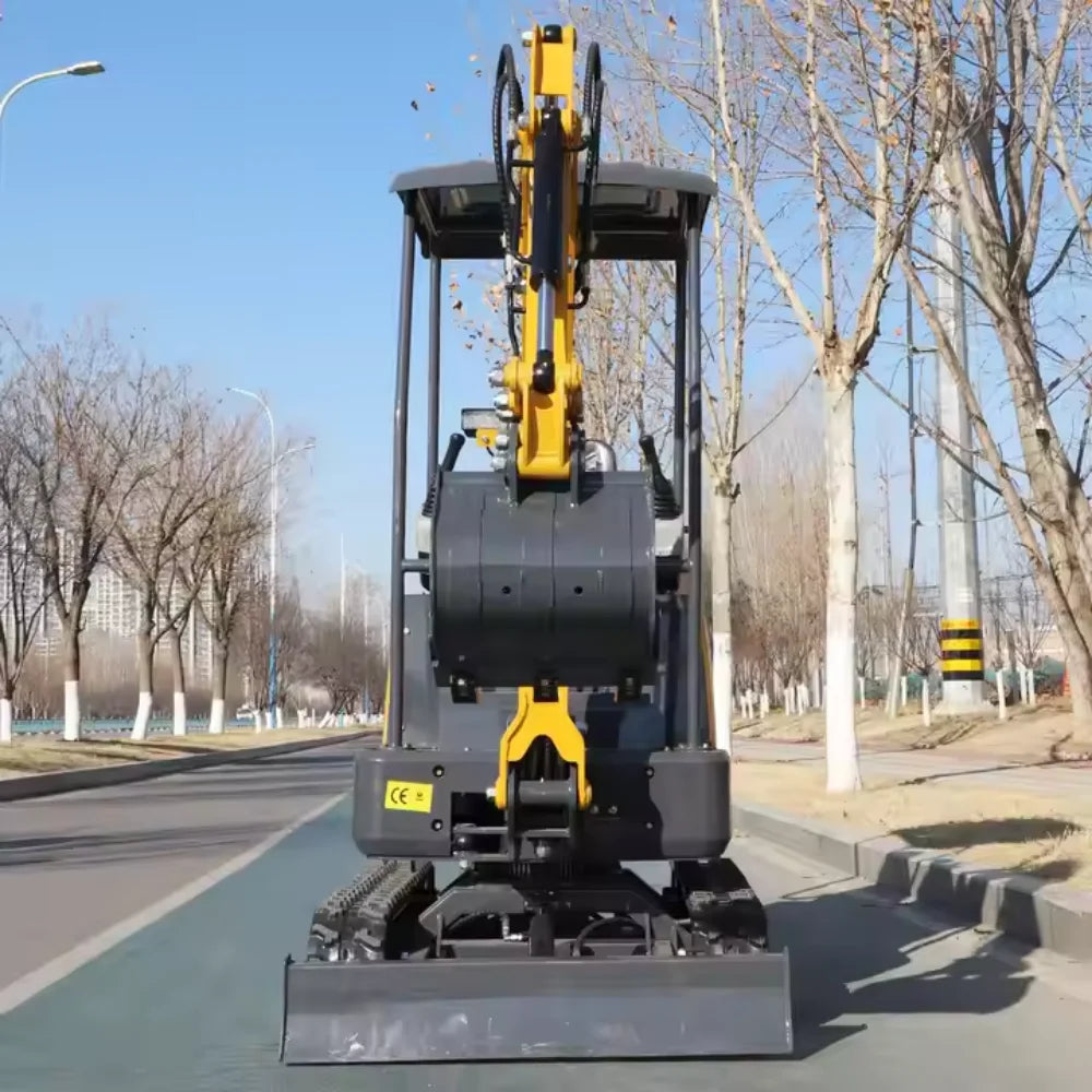 1.8 Ton Mini Excavator with Kubota Engine | 25HP Crawler Digger for Farms, Construction, Landscaping