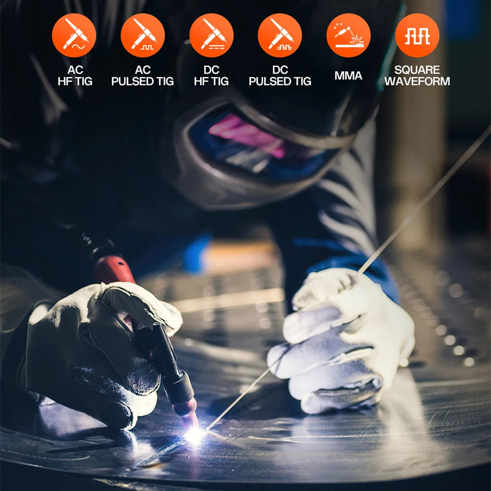 HITBOX HBT250P AC/DC TIG Welder – 200A Digital Pulse IGBT Inverter | Aluminium & Steel | MMA ARC Stick 220V