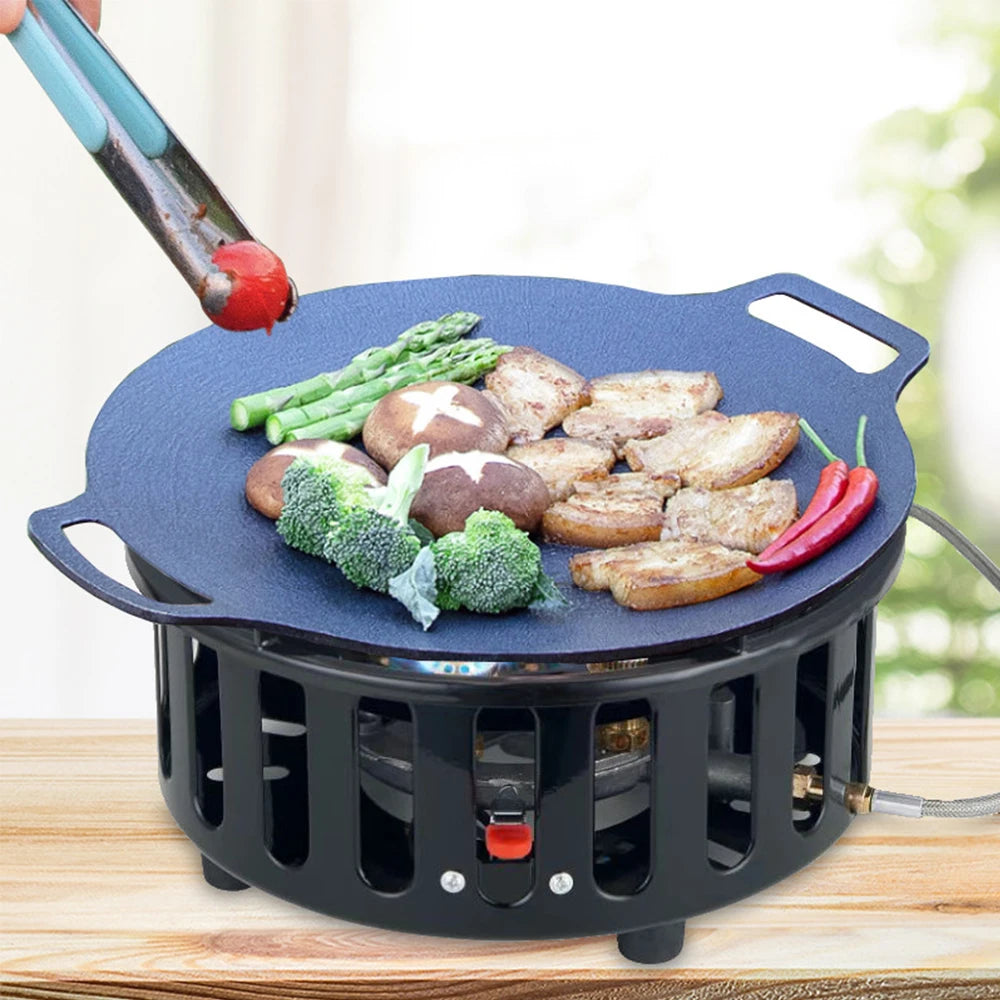 19800W 7-Core Camping Stove High-Power Gase Burner Windproof Stove Electronic ignition Outdoor Stoves Hiking Camping 2023