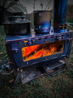 Alloy Folding Firewood Stove Hiking Camping Heating Stove (Titanium )