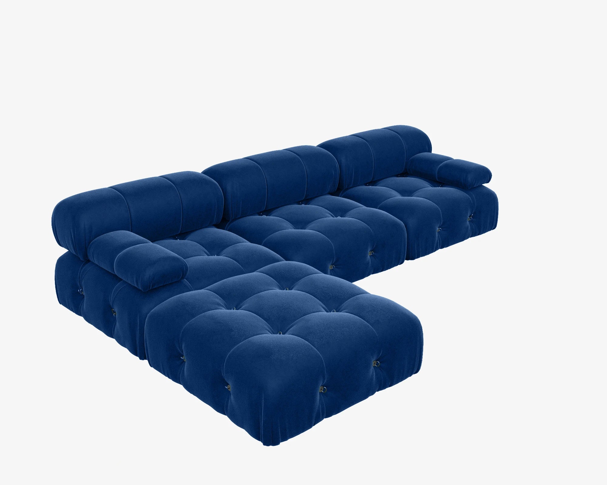 Sofa Living Room Sofas L-Shaped Velvet Couch with Reversible Ottoman Convertible Modern Design Couch Sofa