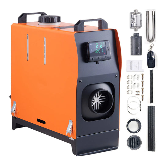 8KW Diesel Air Heater 12V/24V with LCD & Remote – Quiet, Efficient Heating for RVs, Trucks, Boats, and Indoor Use