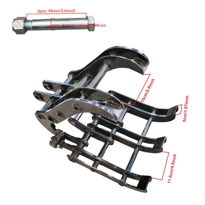 Grabber Grapple Attachment for 1 ton -1.5tons Mini Excavator Small Digger USA Stock Shipping