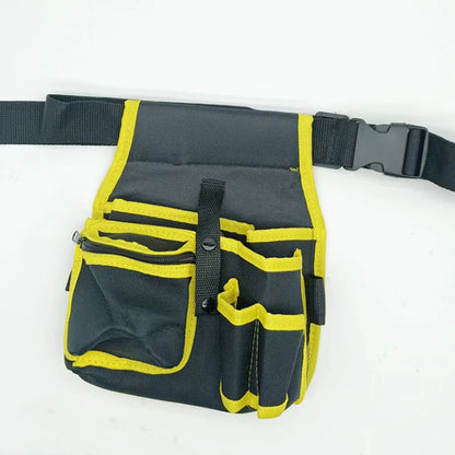 Heavy-Duty Electrician Tool Waist Bag – Multi-Purpose Nylon Maintenance Belt Pouch for Hardware & Repair