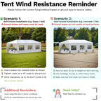 Heavy Duty Waterproof Outdoor Party Tent - 10x30 Large Gazebo with Removable Sidewalls and Double Doors for Weddings, Markets, a
