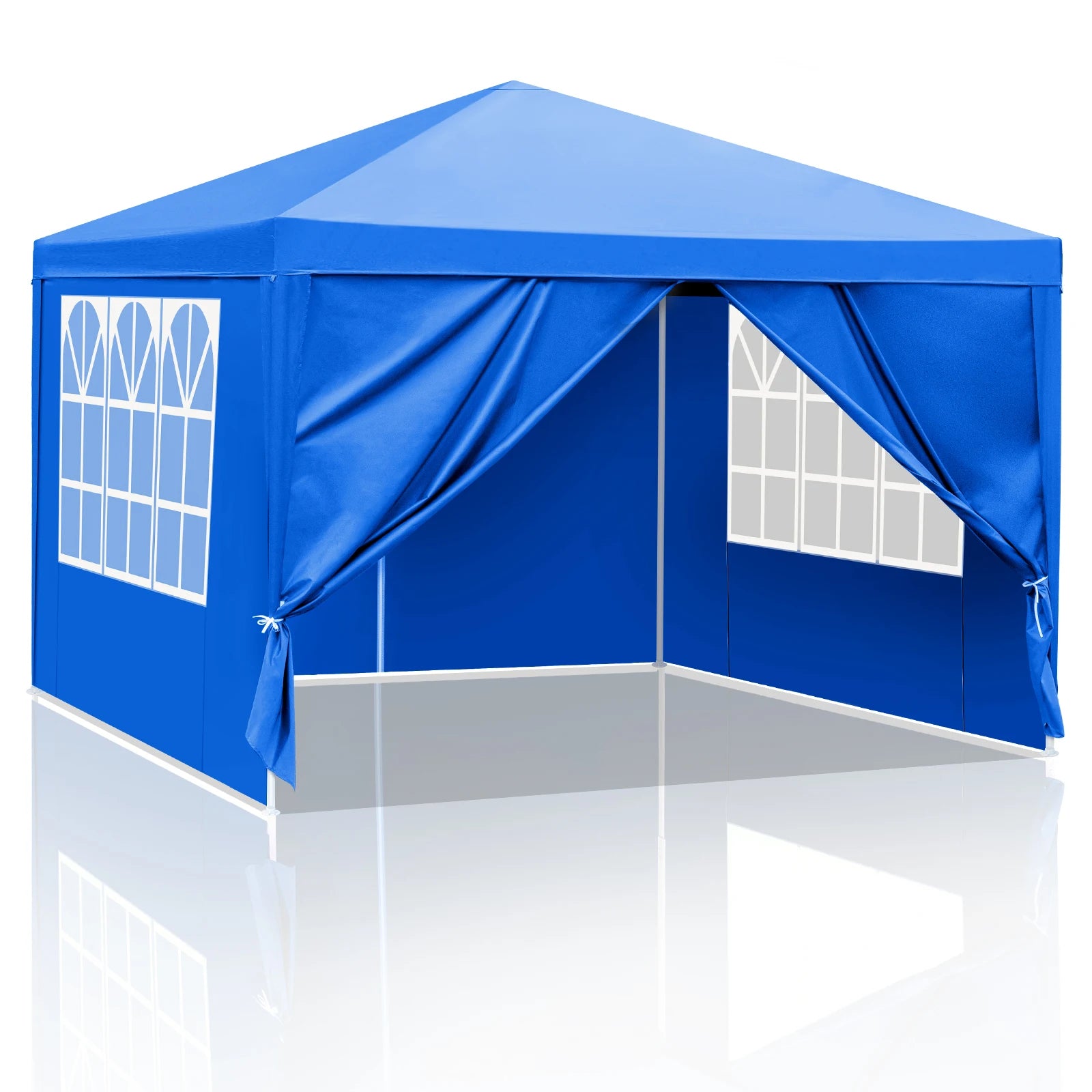 Canopy Party 10'x10' Outdoor Wedding Tent Gazebo Waterproof with 4 Side Walls