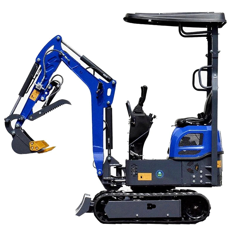 Mini Excavator 1 Ton – EPA Certified Small Digger, 13.5HP Farm & Home Use Crawler Excavator for Trenching & Dredging