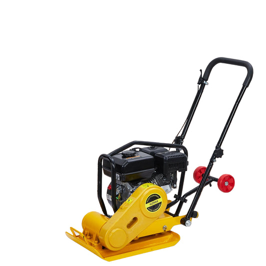 7HP Plate Compactor Rammer, 212CC Gas Engine, 4200lbs Compaction Force Rammer Jumping Jack Tamper, 22.1x15.9 Inch Plate