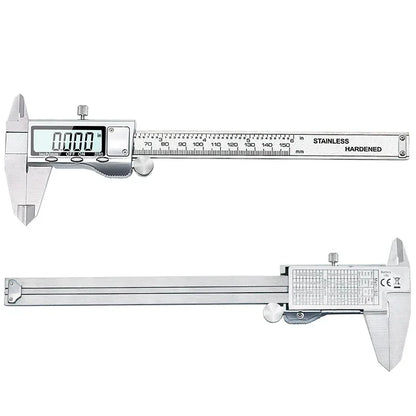 TON09 Digital Vernier Caliper 150mm – 6" Stainless Steel Electronic Micrometer Measuring Tool | 0.01mm Precision