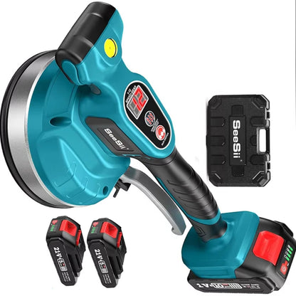 Machine Cordless Tile Vibration Leveling Seesii KP-160B – 12-Speed Adjustable with 160mm Suction & Dual Batteries (120LB Max Suction)