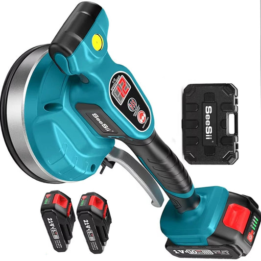 Machine Cordless Tile Vibration Leveling Seesii KP-160B – 12-Speed Adjustable with 160mm Suction & Dual Batteries (120LB Max Suction)