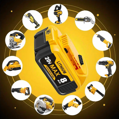Battery for Dewalt Cordless Replacement Tools 20V 8.0Ah
