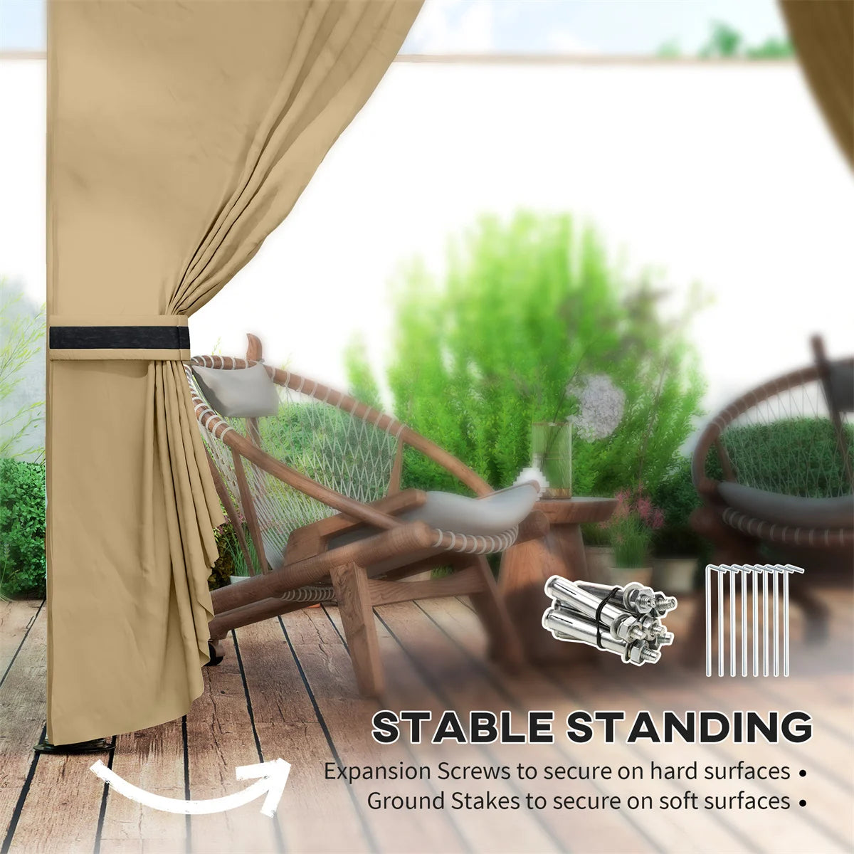 Outdoor Gazebo 10x12 Ft Hardtop Gazebo, Aluminum Frame with Galvanized Steel Roof for Patio