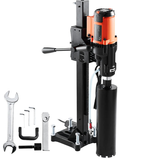 3200W Diamond Core Drill Machine with Stand | Wet & Dry Concrete Core Drill Rig for Plumbing, HVAC & Construction